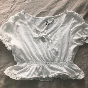 White crop top!